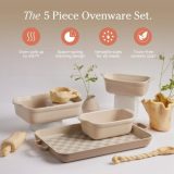 Our Place Ovenware Set | 5-Piece Nonstick, Toxin-Free, Ceramic, Stoneware Set with Oven Pan